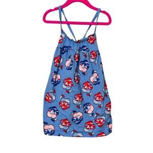 Hanna Andersson Red White and Blue Sailboat Dress